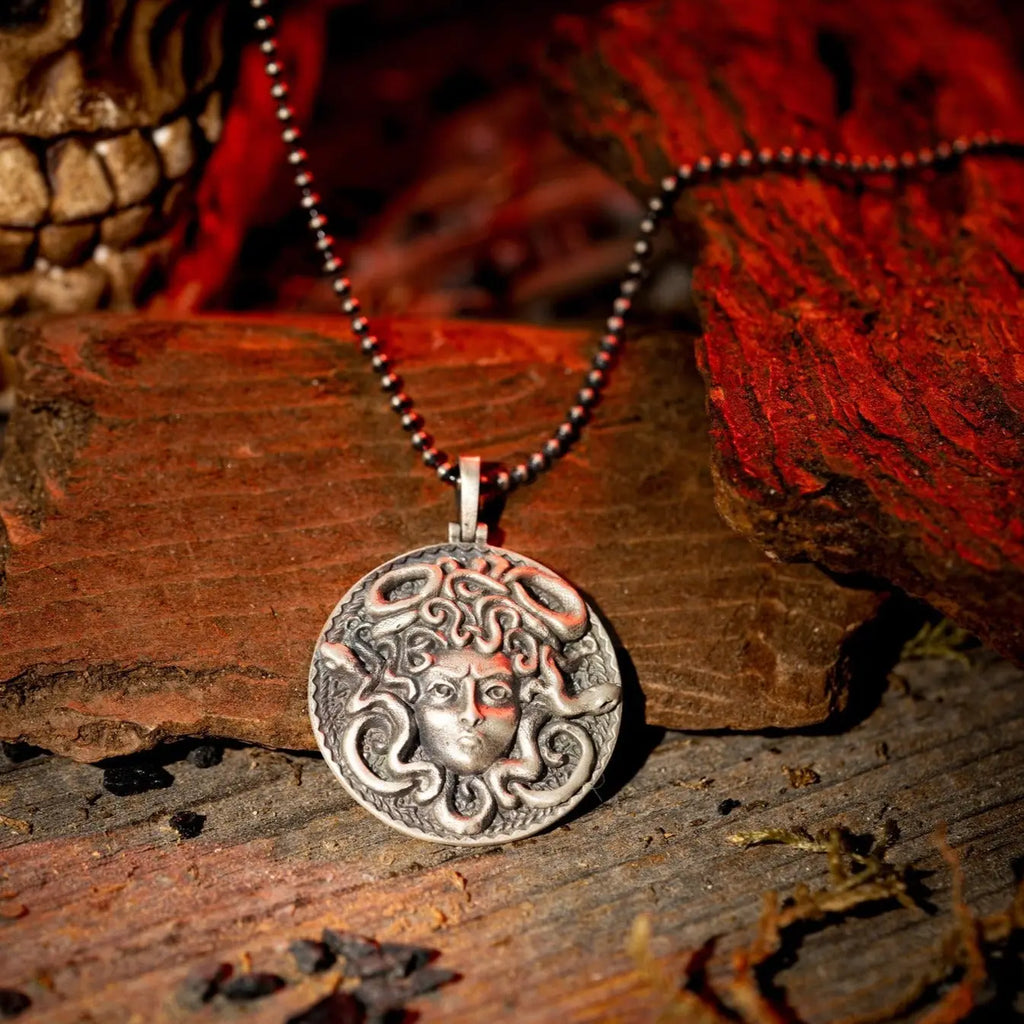 Mystical Medusa Necklace Sterling-Silver Jewelry Flesh & Soul