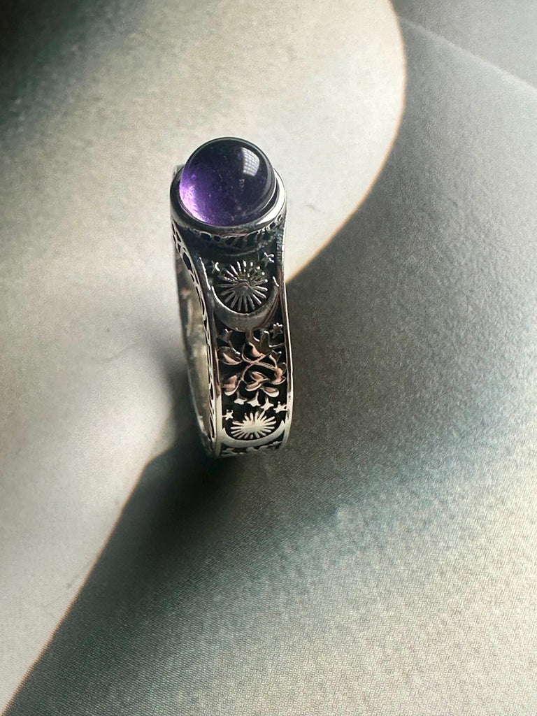 GALAXY RING,FAIRY Wedding Band 925 Sterling Silver