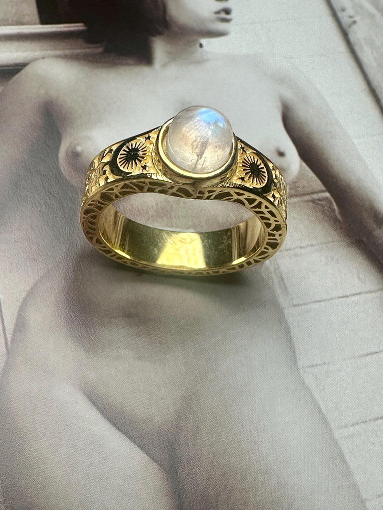 GALAXY RING,FAIRY Wedding Band 925 Sterling Silver