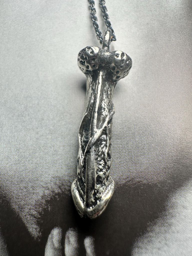 ANATOMICAL PENIS Necklace Sterling Silver - Symbol of Abundance