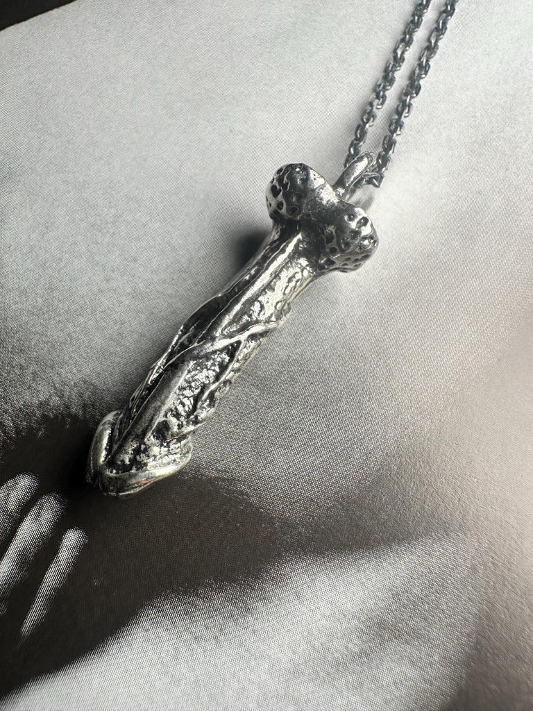 ANATOMICAL PENIS Necklace Sterling Silver - Symbol of Abundance