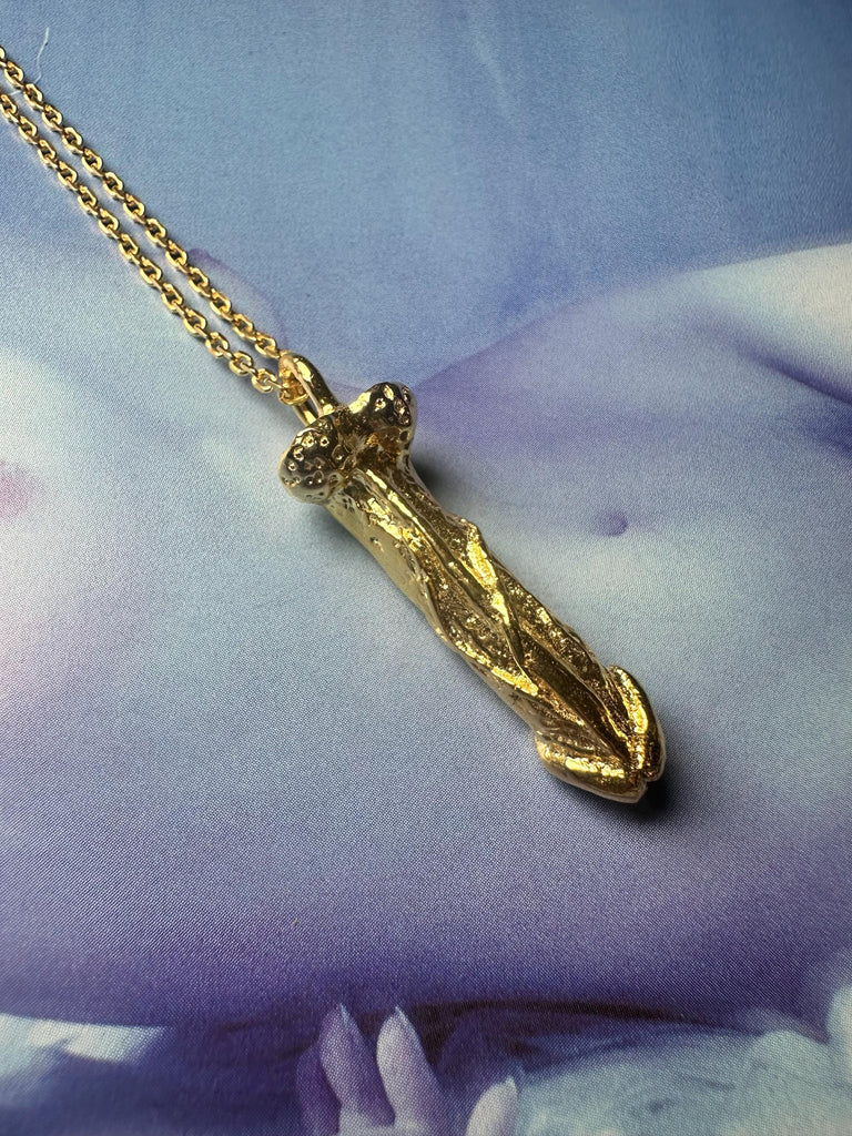ANATOMICAL PENIS Necklace Sterling Silver - Symbol of Abundance