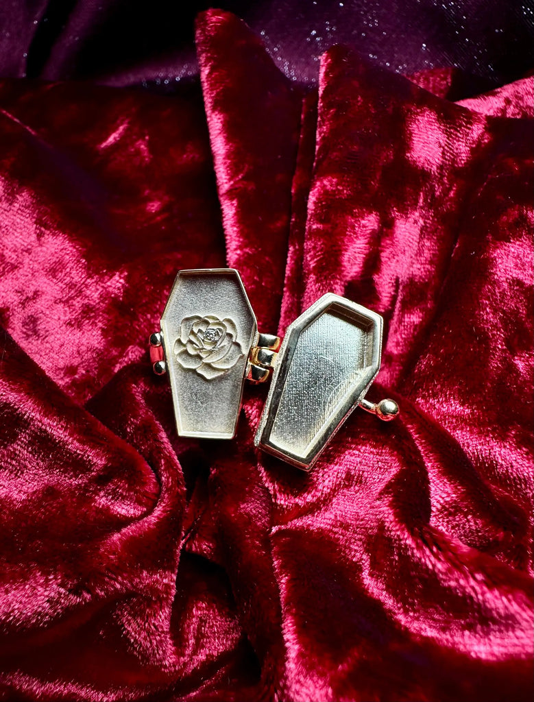 COFFIN POSION RING- Till Death Do Us Part