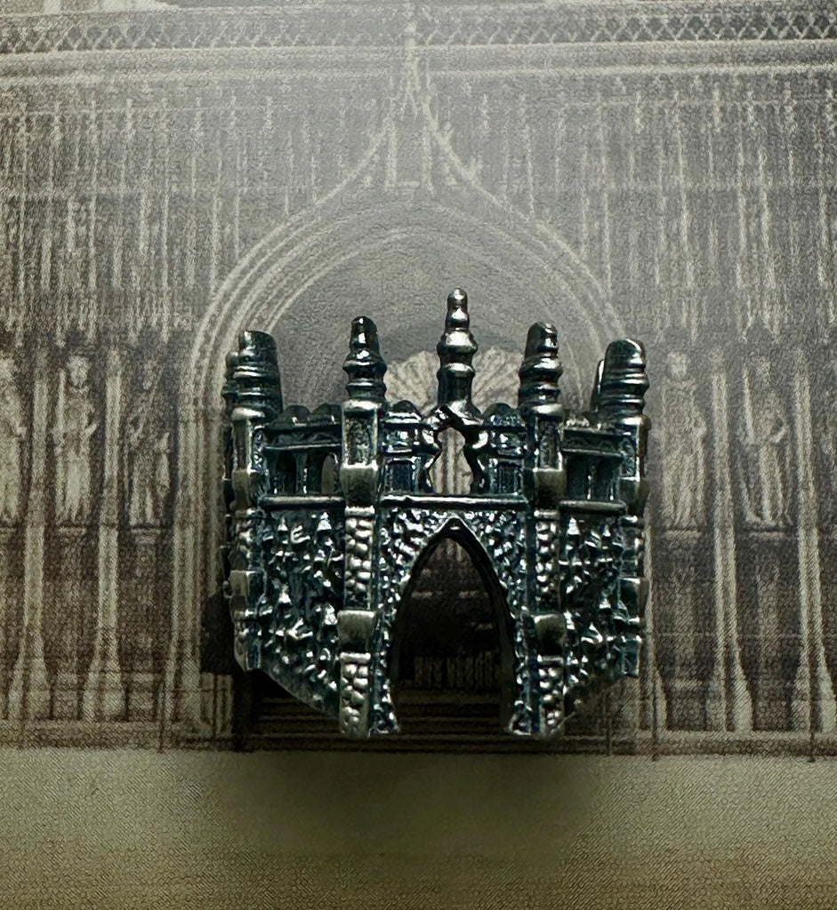 GOTHIC CATHEDRAL RING – Sterling Silver Castle Architecture Band