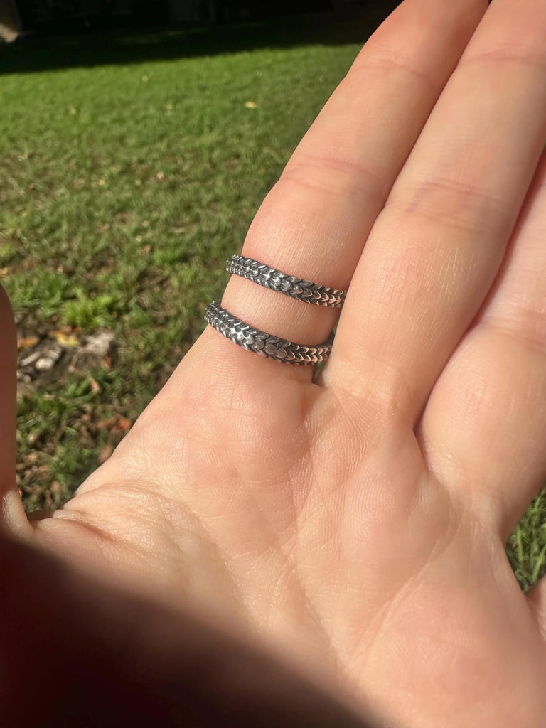 NEW Adjustable SERPENT Ring Silver 925K SNAKE Ring