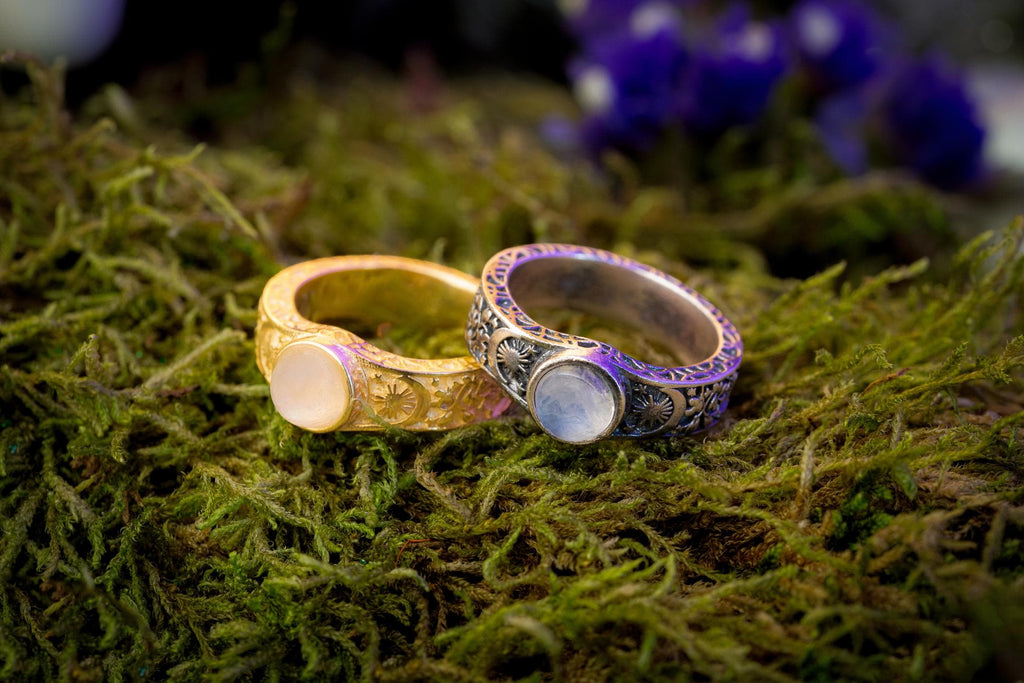 GALAXY RING,FAIRY Wedding Band 925 Sterling Silver