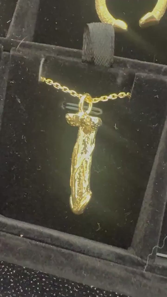 ANATOMICAL PENIS Necklace Sterling Silver - Symbol of Abundance