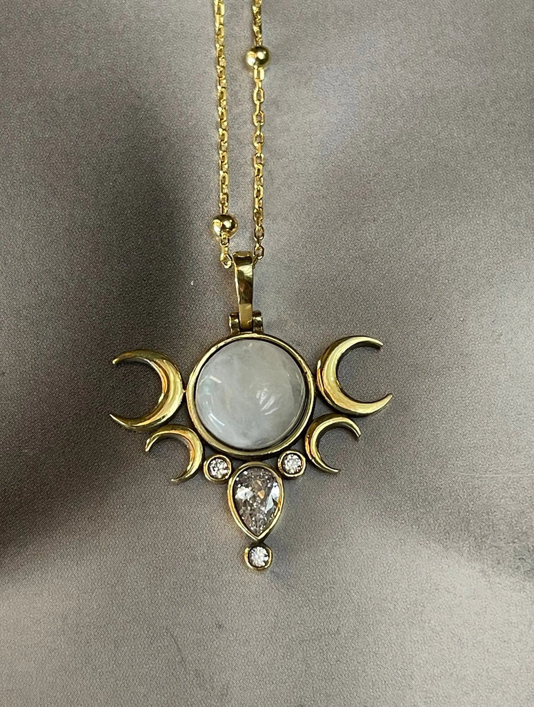 Hecate Five Moons Necklace  Jewelry Flesh & Soul