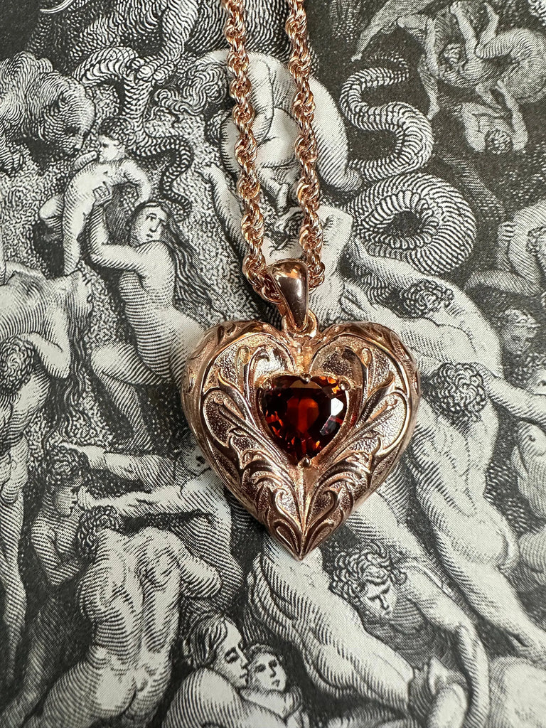 Romantic sterling silver heart necklace perfect for gifting.